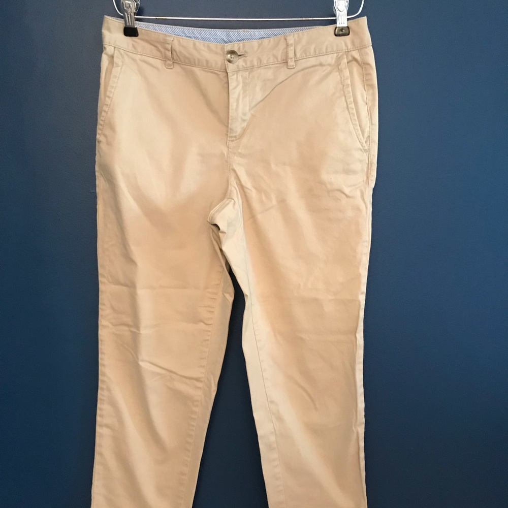L.L. Bean favorite fit crop khaki